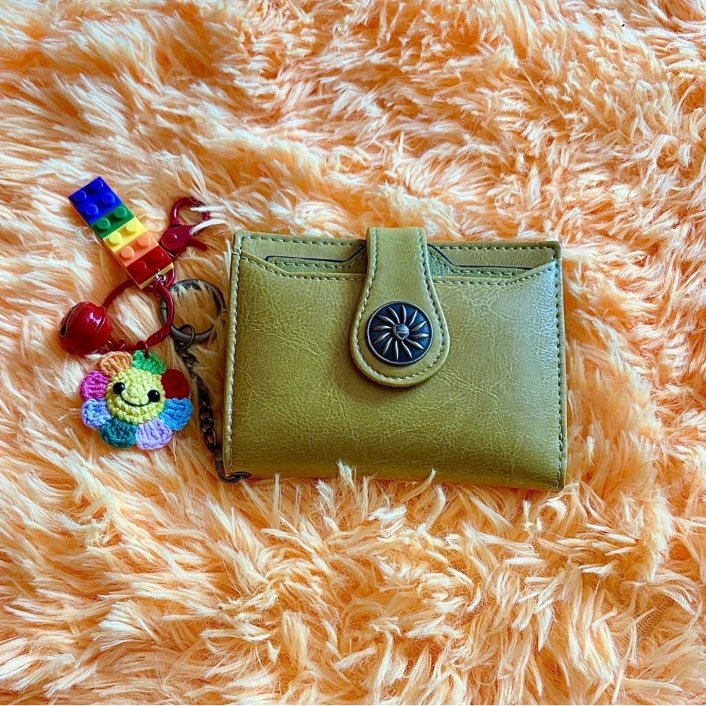 Mustard color Women's Wallet & keychain